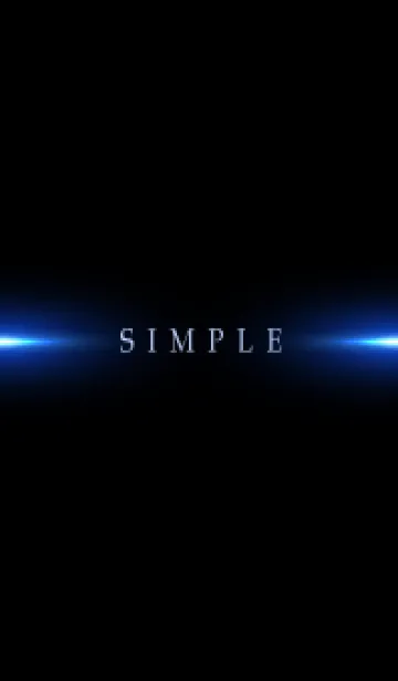 [LINE着せ替え] SIMPLE BLUE LIGHT -BLACK- 8の画像1