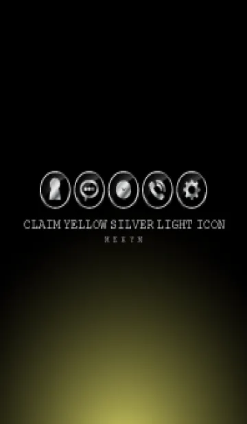 [LINE着せ替え] SILVER LIGHT ICON THEME -Claim Yellow-の画像1