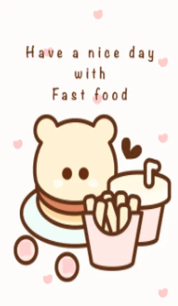 [LINE着せ替え] Little pastel fast food 4の画像1