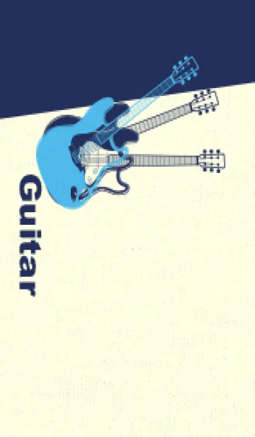 [LINE着せ替え] エレキギター Line  パステルブルーの画像1