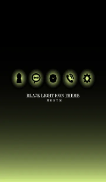 [LINE着せ替え] BLACK-LIGHT ICON THEME 18の画像1