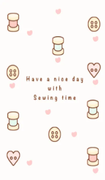 [LINE着せ替え] I love sewing time 8の画像1