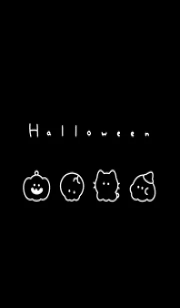 [LINE着せ替え] ゆるいハロウィン /くろの画像1