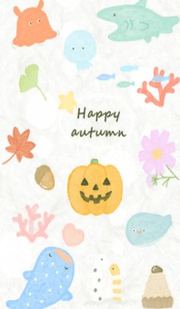 [LINE着せ替え] green☆ハッピーな秋07_1の画像1