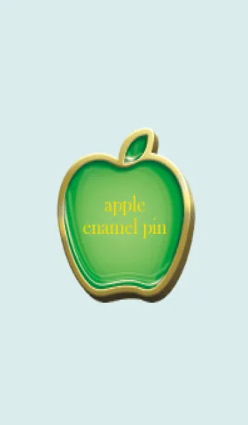 [LINE着せ替え] apple green & red Enamel Pin 51の画像1