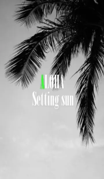 [LINE着せ替え] ALOHA Setting sun palm 76の画像1
