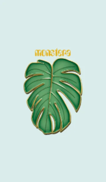 [LINE着せ替え] Enamel Pin monstera 26の画像1