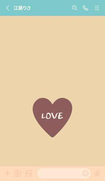 [LINE着せ替え] ハート ラブ- 72の画像2