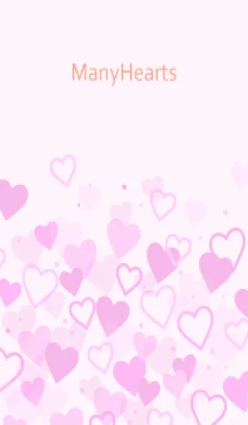 [LINE着せ替え] Many Hearts-PURPLE 62の画像1