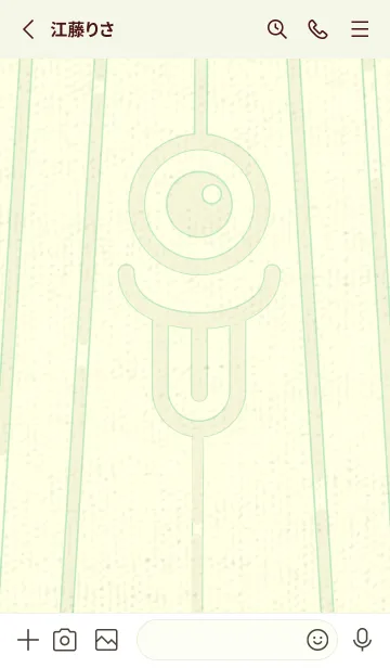 [LINE着せ替え] カラ傘オバケ km_clr Pale White Lilyの画像2