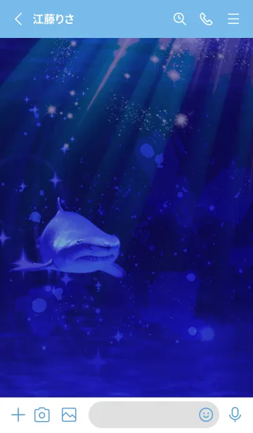 [LINE着せ替え] サメ 深海 Deep sea shark4＃の画像2