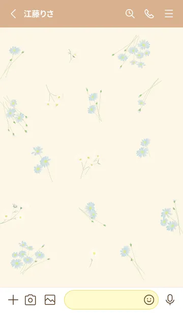 [LINE着せ替え] yellow優しい小花柄12_1の画像2