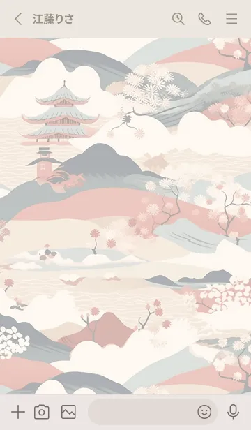 [LINE着せ替え] Japanese style pattern #01の画像2