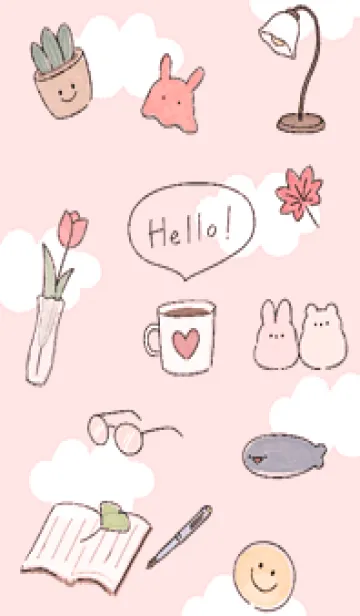 [LINE着せ替え] red♡読書の秋14_1の画像1