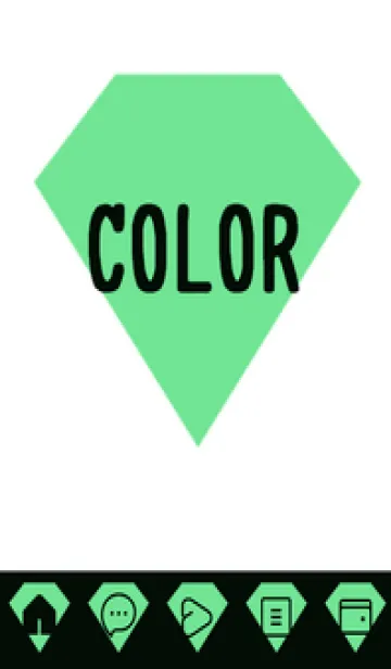 [LINE着せ替え] green color Z72の画像1