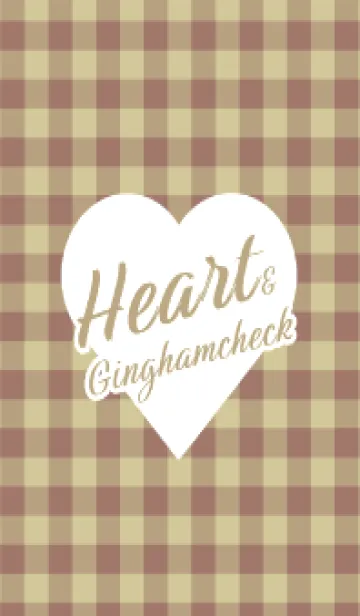 [LINE着せ替え] ハート ギンガムチェック 88の画像1