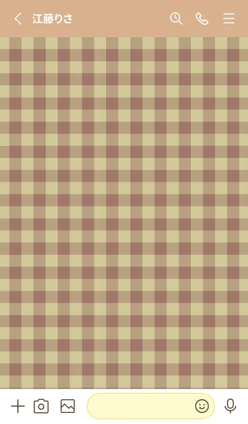 [LINE着せ替え] ハート ギンガムチェック 88の画像2