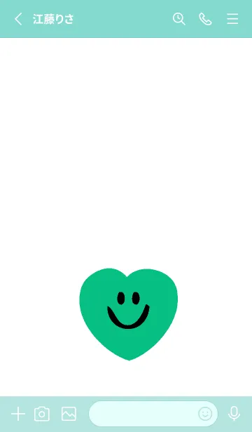 [LINE着せ替え] ハート スマイル .27の画像2