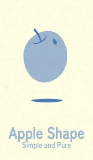 [LINE着せ替え] りんご型のきせかえ ペールサルビアブルーの画像1