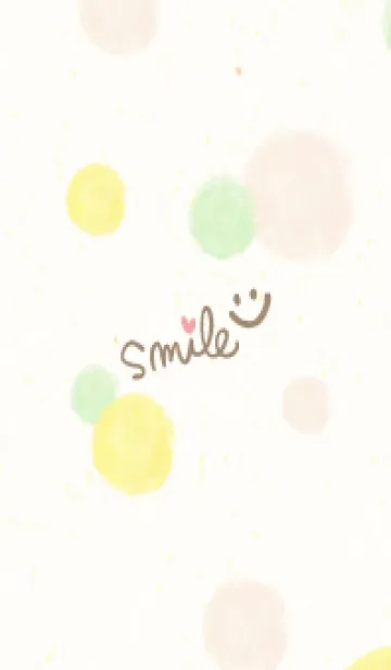 [LINE着せ替え] 水彩 丸 くすみカラー8の画像1