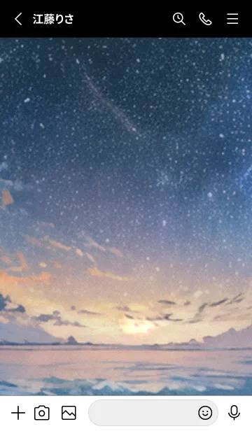 [LINE着せ替え] 秋の夜空#JY015。の画像2