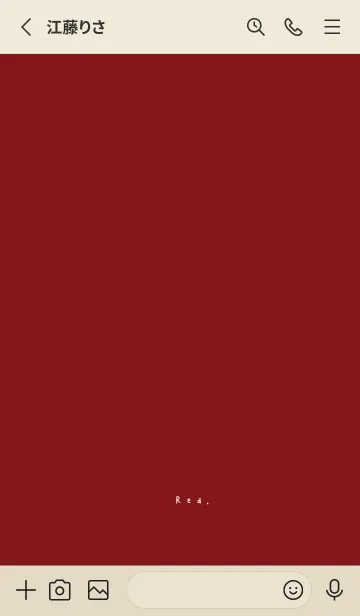 [LINE着せ替え] 大人のお洒落。赤。の画像2