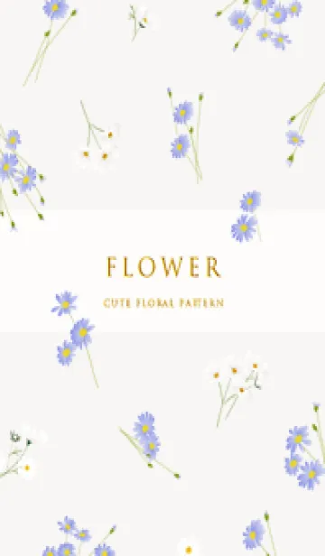 [LINE着せ替え] brown優しい小花柄03_1の画像1