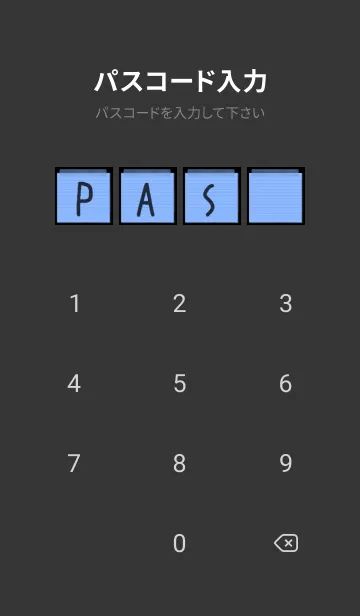[LINE着せ替え] 青色のメモ帳/ブラックの画像4