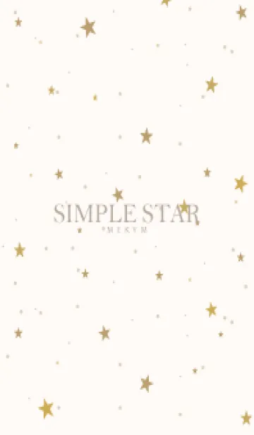 [LINE着せ替え] SIMPLE STAR NATURAL YELLOW - MEKYM 18の画像1
