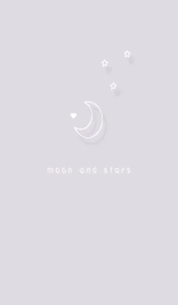 violet♡月と星とハート04_1の着せ替えメイン画像