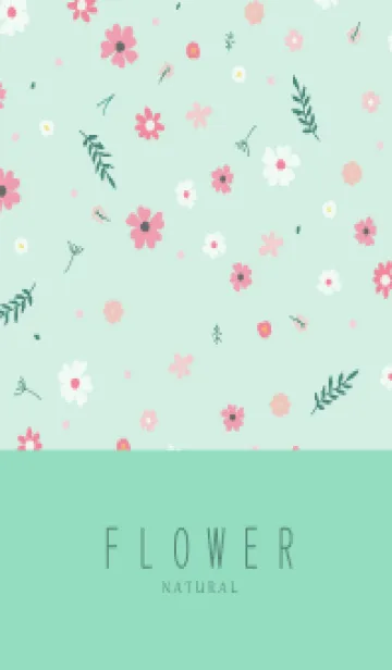 [LINE着せ替え] FLOWER MINT GREEN -NATURAL-31の画像1