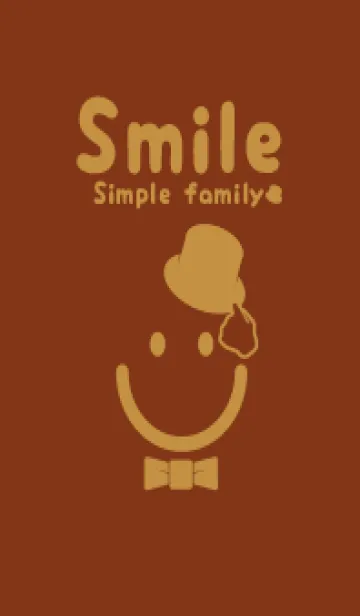 [LINE着せ替え] スマイル＆紳士 バーントシエンナの画像1