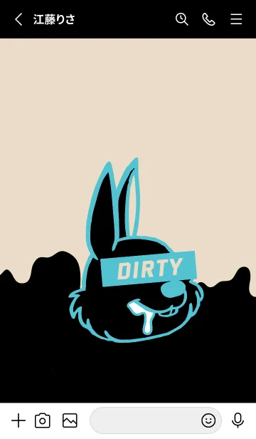 [LINE着せ替え] ダーティ ラビット 246の画像2