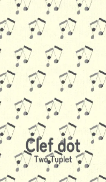 [LINE着せ替え] 2連符柄  鼠色の画像1