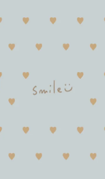 [LINE着せ替え] ハート ブラウン15の画像1