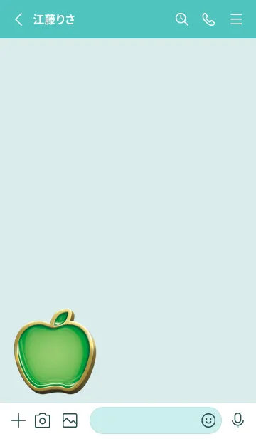[LINE着せ替え] apple green & red Enamel Pin 52の画像2