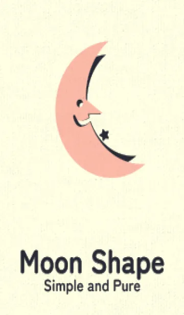 [LINE着せ替え] 月型の着せかえ シーシェルピンクの画像1