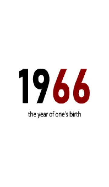 [LINE着せ替え] 1966 the year of one's birthの画像1