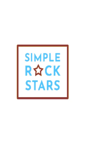 [LINE着せ替え] シンプル ロック スター 158の画像1