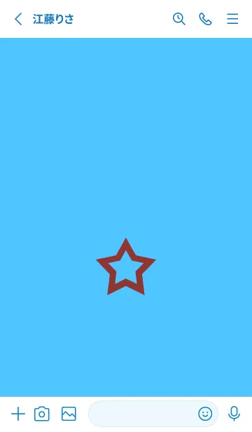 [LINE着せ替え] シンプル ロック スター 158の画像2