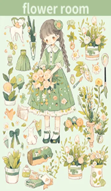 [LINE着せ替え] Afternoon flower room.jpの画像1