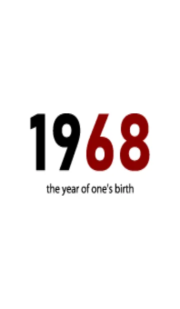 [LINE着せ替え] 1968 the year of one's birthの画像1