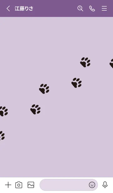 [LINE着せ替え] シンプルハロウィン（猫）の画像2