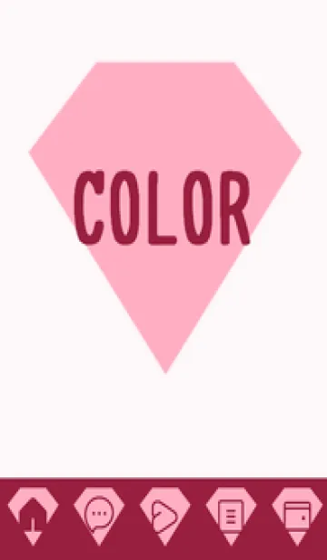 [LINE着せ替え] pink color Z39の画像1