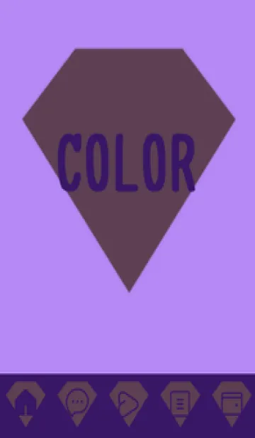 [LINE着せ替え] purple color Z36の画像1