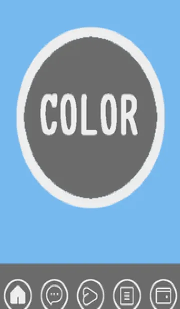 [LINE着せ替え] blue color A41の画像1