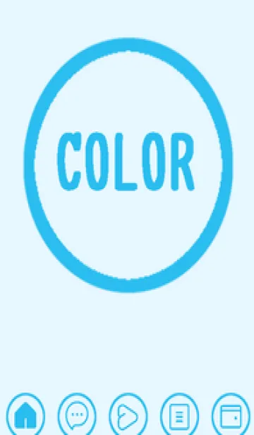 [LINE着せ替え] blue color A44の画像1