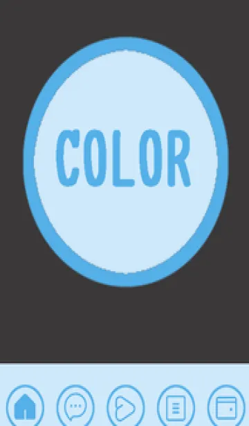 [LINE着せ替え] blue color A45の画像1