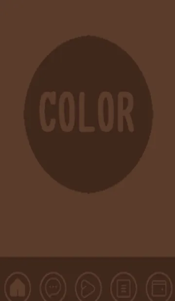 [LINE着せ替え] brown color A41の画像1