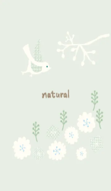 [LINE着せ替え] 鳥と花と枝13の画像1